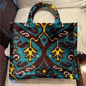 Elysian by Emily Morrison Silk Ikat Tote